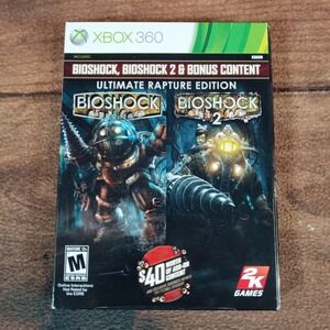 Xbox 360 Bioshock Ultimate Rapture Edition Game 2 Disc Set